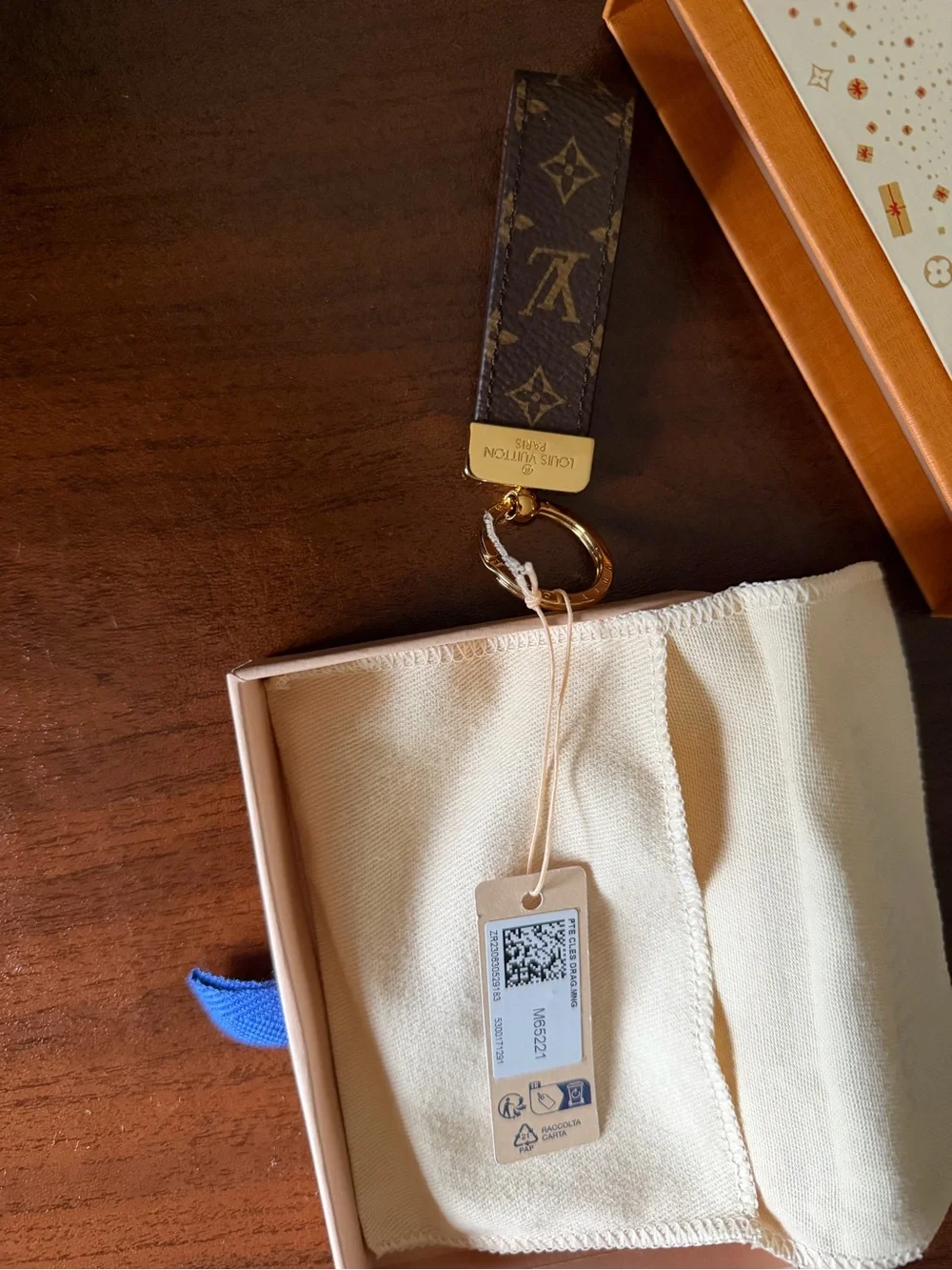 Louis Vuitton Dragonne Key Tag NWT- Holiday Edition